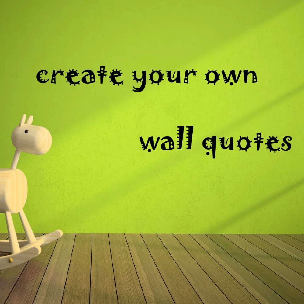 Custom Your Own Wall Sticker DIY Custom Wall Decal Personalized Wall