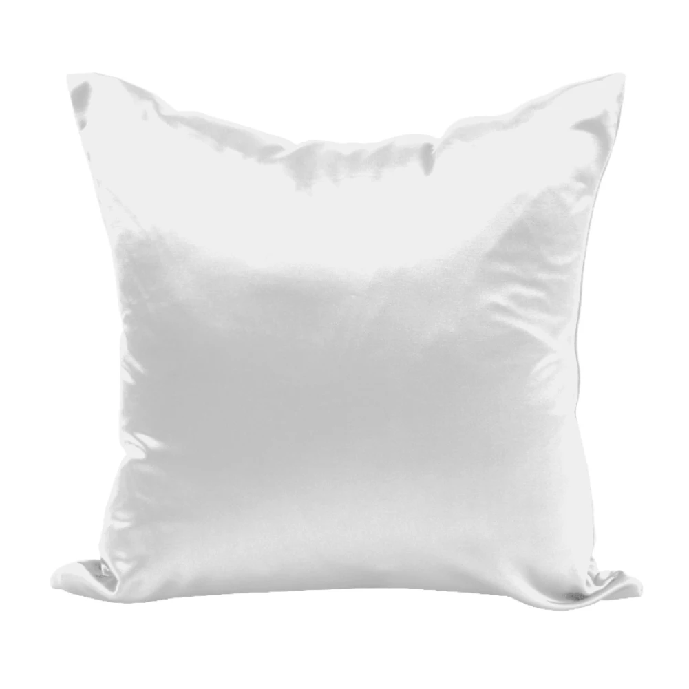 

Comfortable Solid Color Satin Pillowcase Soft Durable Sofa Seat Cushion Cover Home Decor Pillow Cover Hidden Zipper 22 Color
