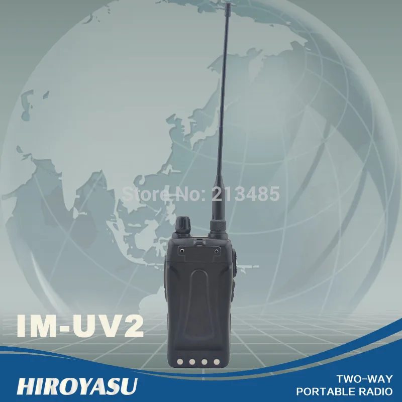 HIROYASU желтый цвет IM-UV2 136-174 МГц и UHF400-480MHz двухдиапазонный 5 Вт/3 Вт 128CH FM 65-108 МГц портативный двухсторонний радиоприемник FM приемопередатчик