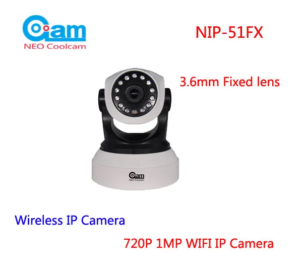 Coolcam nip-51fx Wi-Fi IP Камера HD 720 P 1mp 3.6 мм объектив Умное видеонаблюдение безопасности Камера P2P сети Видеоняни и радионяни защиты дома