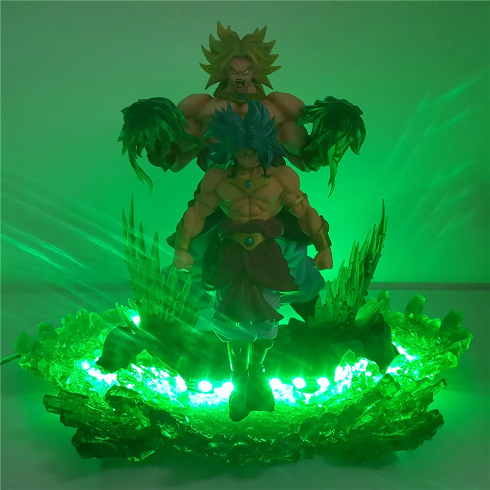 Dragon Ball Z Action Figure Super Saiyan Broli Evolution PVC Model DIY LED Dragon Ball Light Anime Dragon Ball Super Collectible
