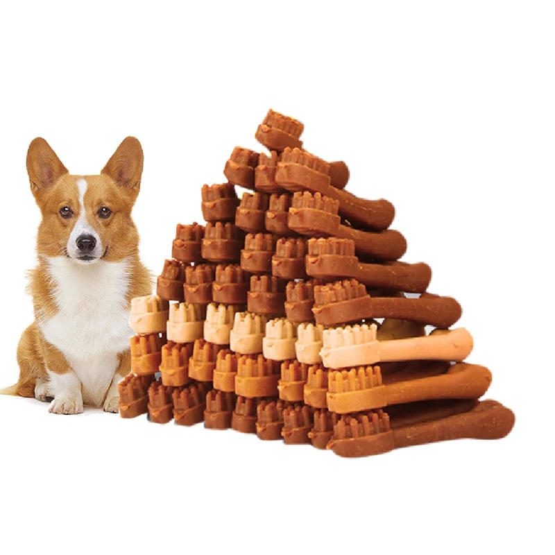 

30pcs Dog Chew Toys Toothbrush Bone Design Delicious Puppy Molar Toy Healthy Molar Stick Teeth Clean Dog Chew Toys Pet Products