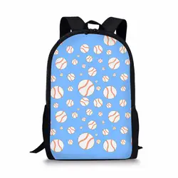 THIKIN мультфильм бейсбол печати рюкзак милый книжный мешок подростков красочная школьная сумка на заказ Mochila для учеников начальной школы