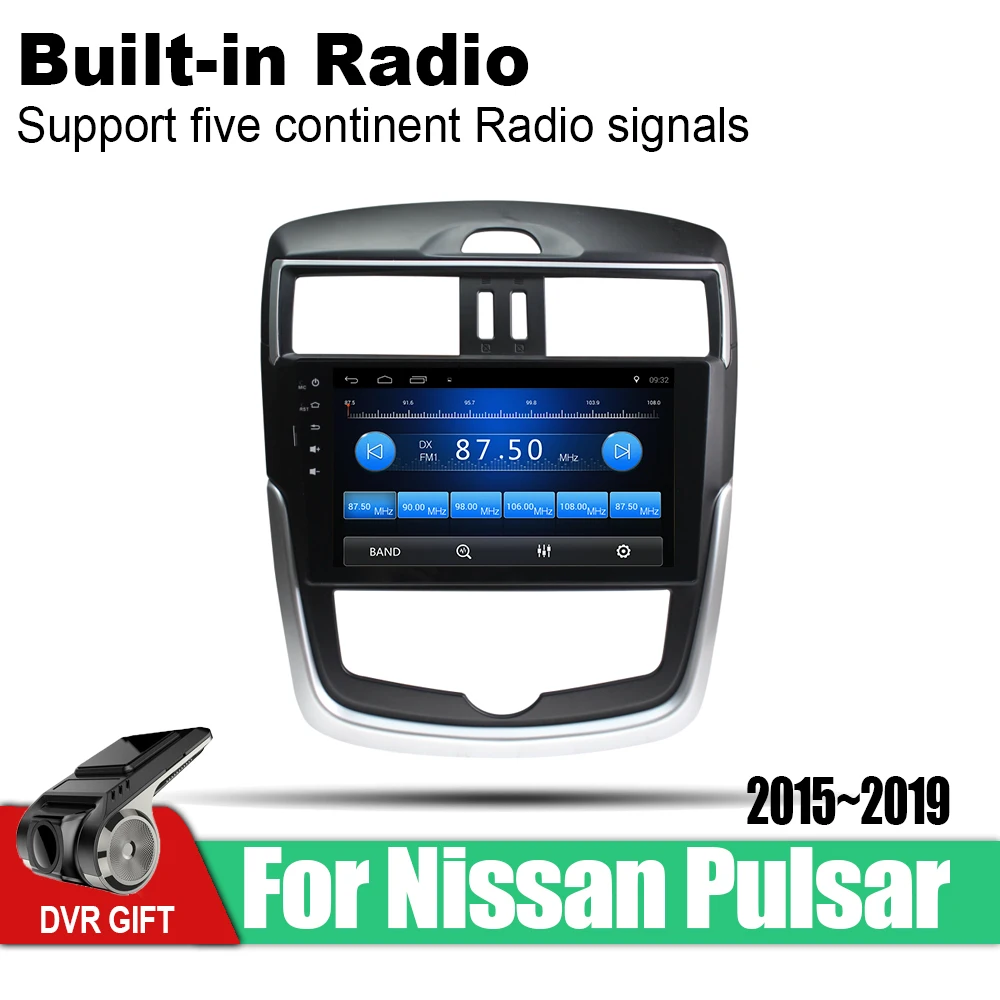 ZaiXi Android автомобильный GPS мультимедийный плеер для Nissan Pulsar C13 2015 ~ 2019 навигационный