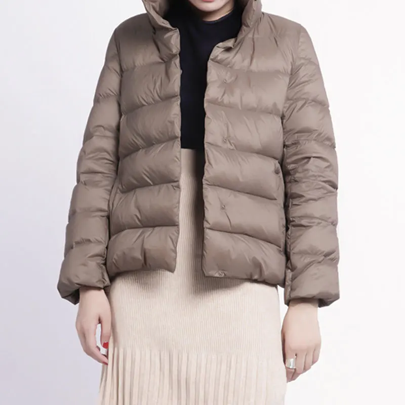 New Women Winter Coat 2018 New Ultra Light White Duck Down Jacket Slim Women Winter Jacket Portable Windproof Down Coat BN5827