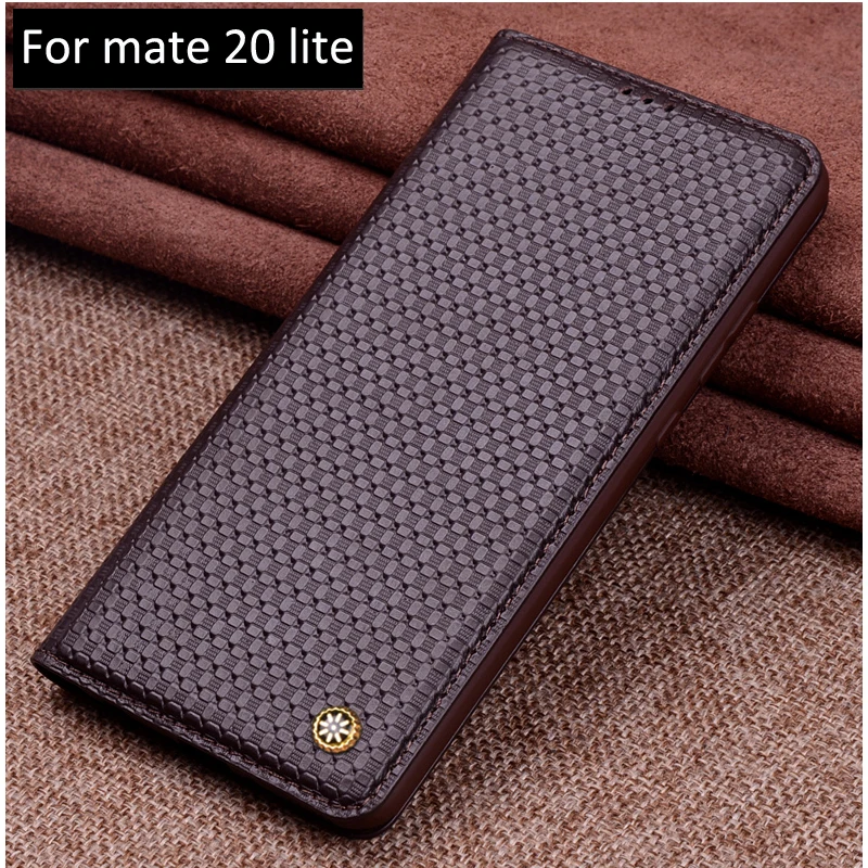 Для Huawei Mate 20 lite чехол для телефона из натуральной кожи ультра тонкий PU держатель