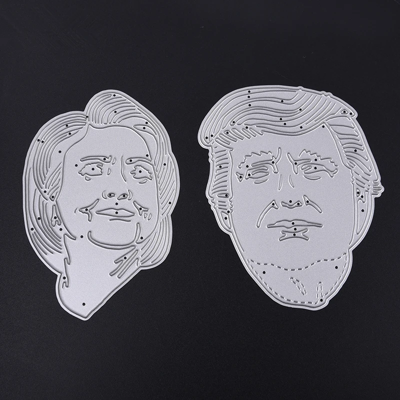 

YLCD503 Head Portrait Metal Cutting Dies For Scrapbooking Stencils DIY Album Cards Decoration Embossing Folder Die Cuts Template
