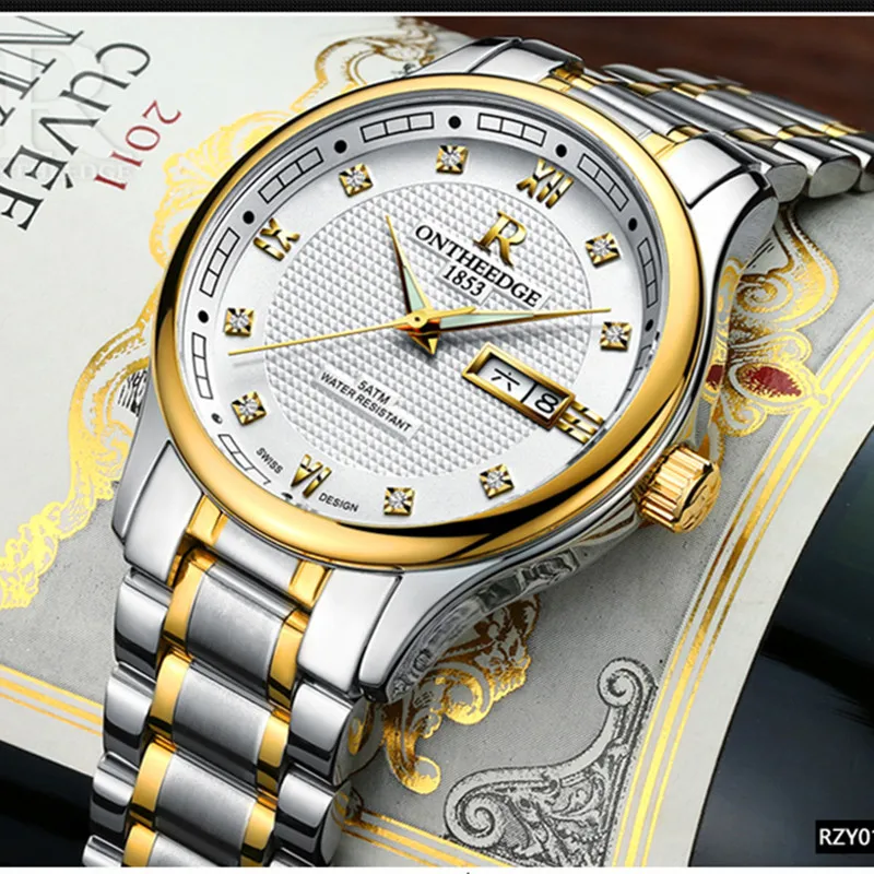 

Relogio Masculino Luxury Brand full Steel automatic mechanical Men watch High Quality waterproof calendar date watches Men's