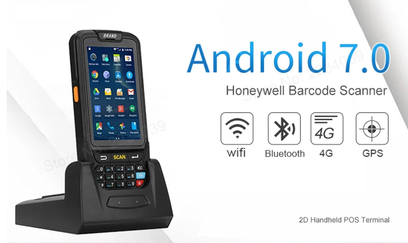 PL-40L большой экран 1d bluetooth android сканер штрих-кода КПК терминал данных сканер