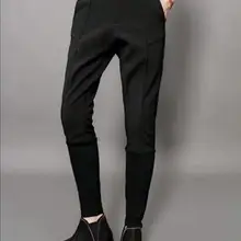 Новая мужская одежда стилист волос GD Мода личность штаны для пробежек в повседневном стиле шаровары плюс размер костюмы 27-46