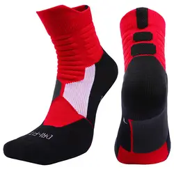 Высокое качество Новые мужские наружные спортивные Элитные баскетбольные носки мужские велосипедные носки компрессионные носки хлопок
