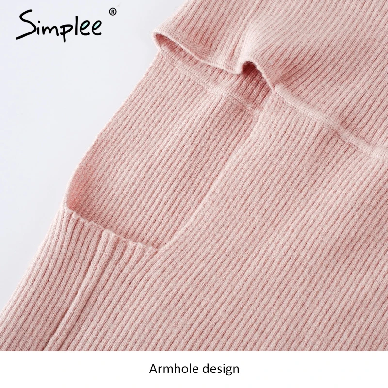 Simplee винтажный эластичный Топ на бретелях вязаный с открытыми плечами