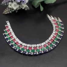 Hermosa прекрасный ювелирный хороший подарок женские браслеты 925 Серебряный Браслет 7,75 ''Идеальный Рождественский стиль