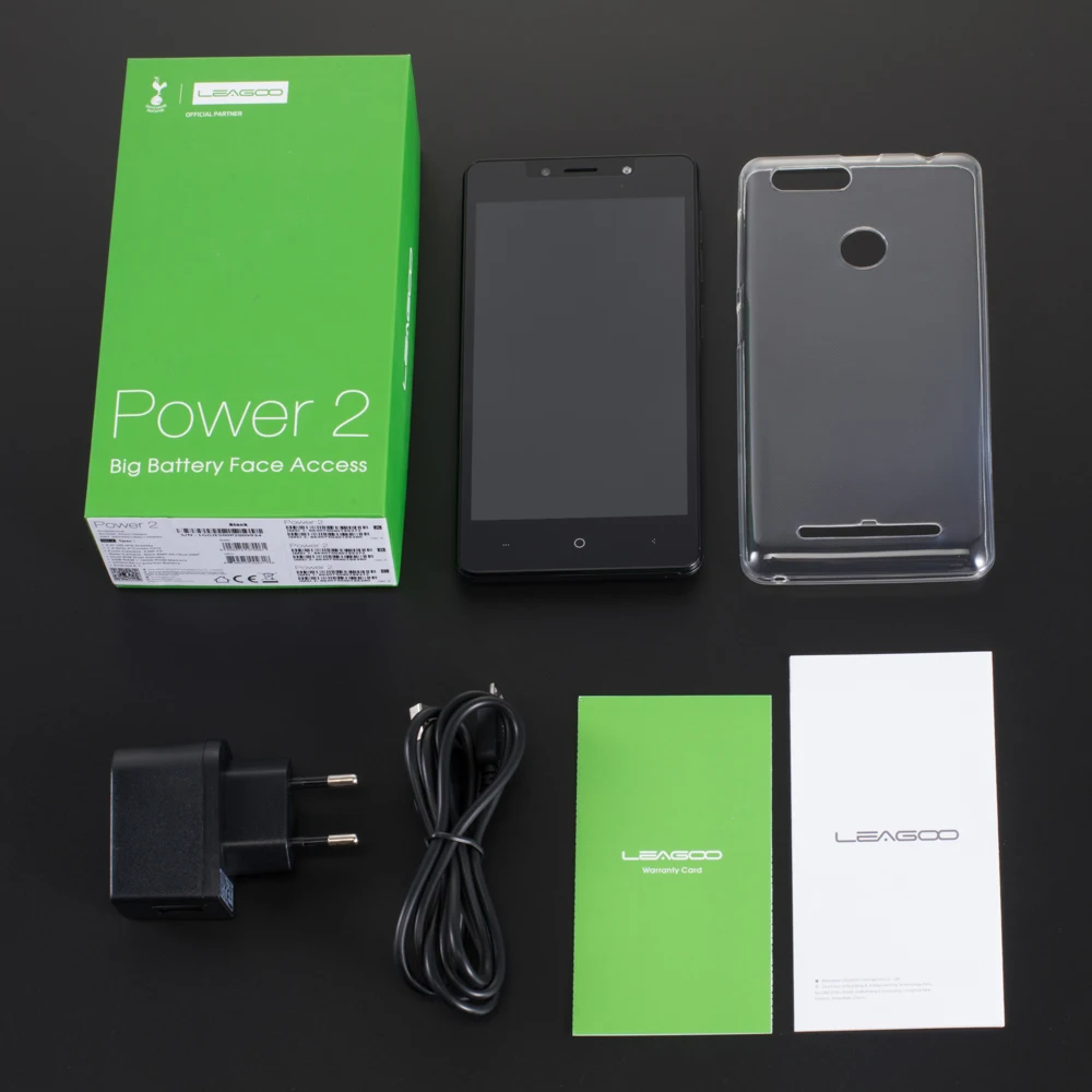 LEAGOO Power 2 Гб 16 мобильный телефон Android 8 1 5 0 "HD MTK6580A четырехъядерный идентификатор