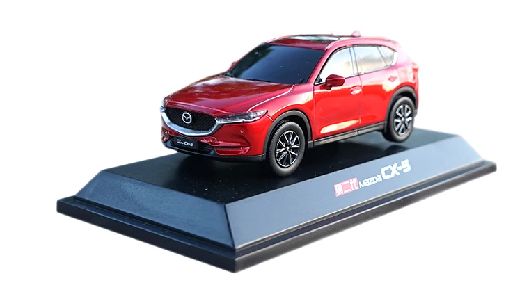 1:43 пластиковая модель для Mazda CX 5 2018 красный SUV игрушечная миниатюрная коллекция