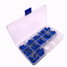 100 a 500K ohm 3296W Multigiro Trimmer del Potenziometro Kit Assortiti Resistore Variabile 12value 120pcs