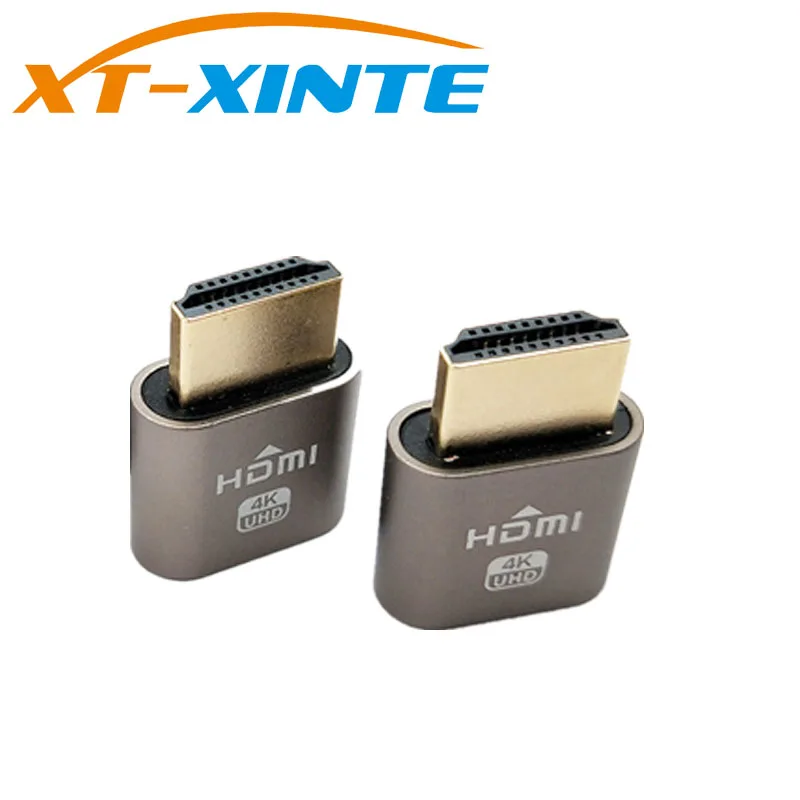 2 шт. VGA виртуальный дисплей адаптер HDMI DDC EDID пустышка без головы призрак эмулятор