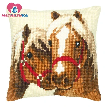 

Cross Stitch Pillow Patterns DMC counted cross stitch patterns Cushions Home Decor cross stitch horse accessories Embroidery