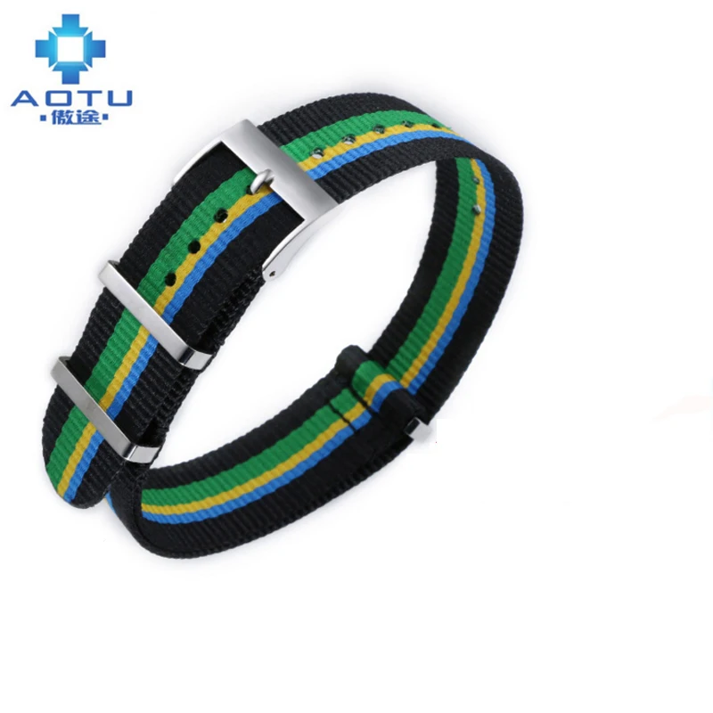 

20mm Men's Canvas Watchbands For Tissot T095 10 Colors Watch Strap For Male Nylon Watch Band For T095 Bracelet Belt Watchstrap