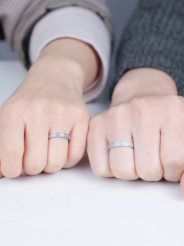 Новое поступление, простые и благородные белые вольфрамовые кольца для помолвки, ширина 3 мм/4 мм, для женщин и мужчин, матовые готовые кольца, размер 5-12