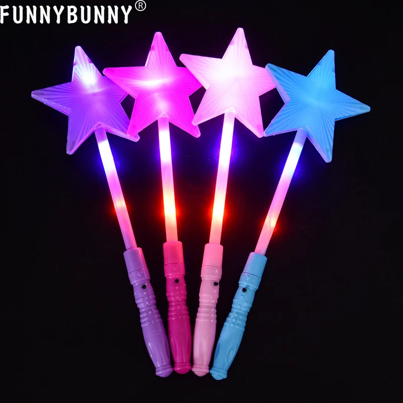 FUNNBUNNY/4 шт. модные детские светящиеся палочки в форме сердца милые волшебные для