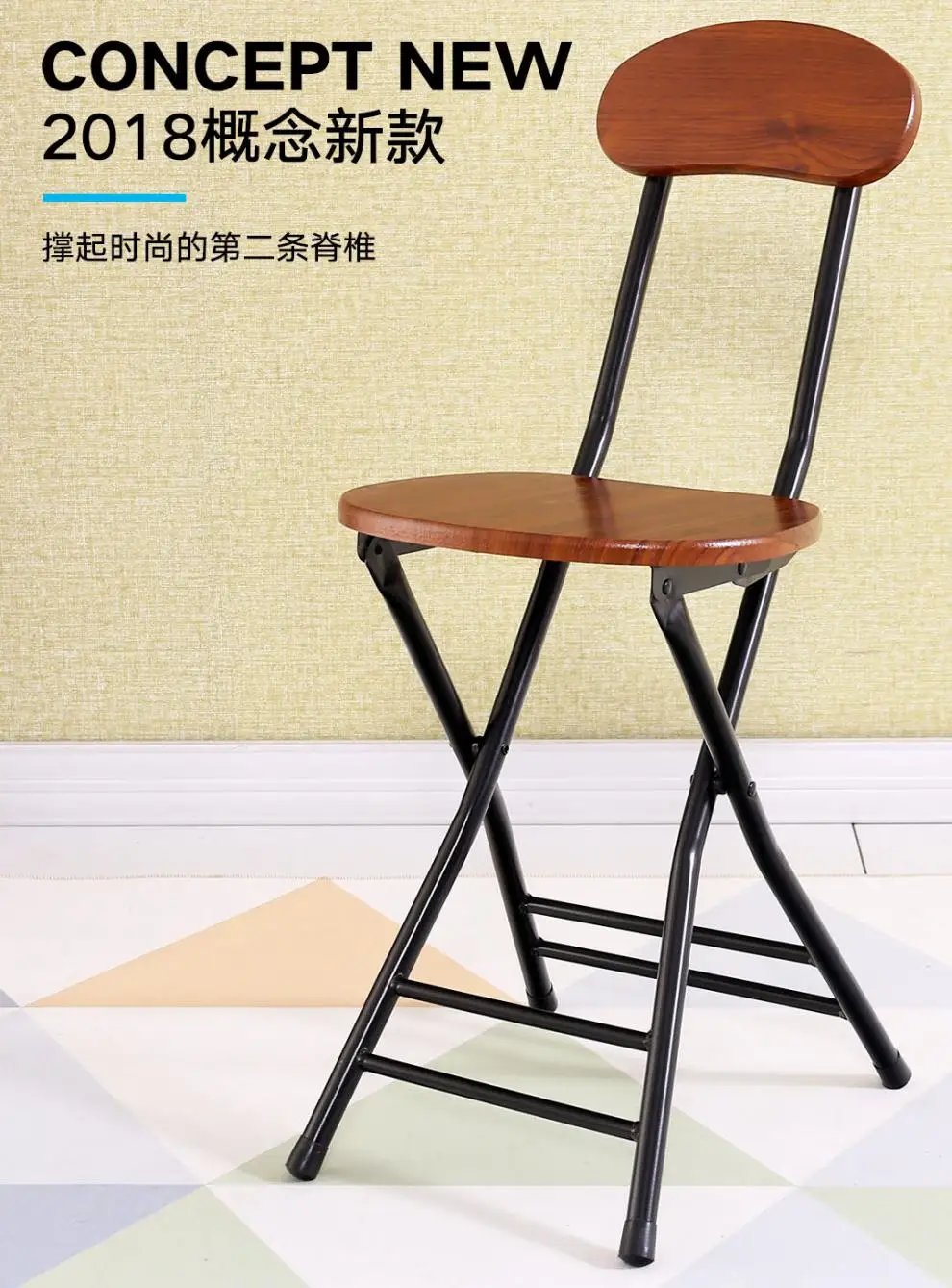 Складной малая скамья складной стул домашний обеденный стол табурет с высокой спинкой переносная креативная барная стойка Bancos Para Barra