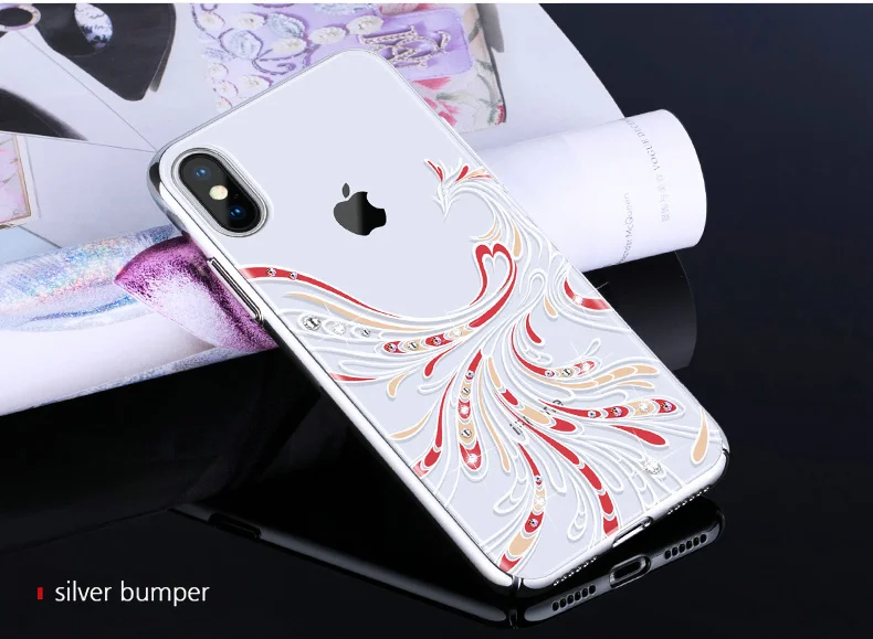 KINGXBAR Cover for iPhone Xs Cover Luxury Transparent Case for iPhone Xs Max Case Crystals from Swarovski for iPhoneXs Coque     (13)