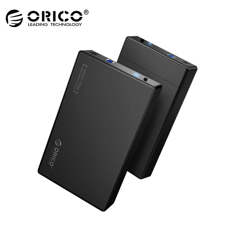 

ORICO 3588US3-BK 3.5 Inch HDD Enclosure Case USB 3.0 5Gbps to SATA Support UASP and 8TB Drives Designed for Notobook Desktop PC