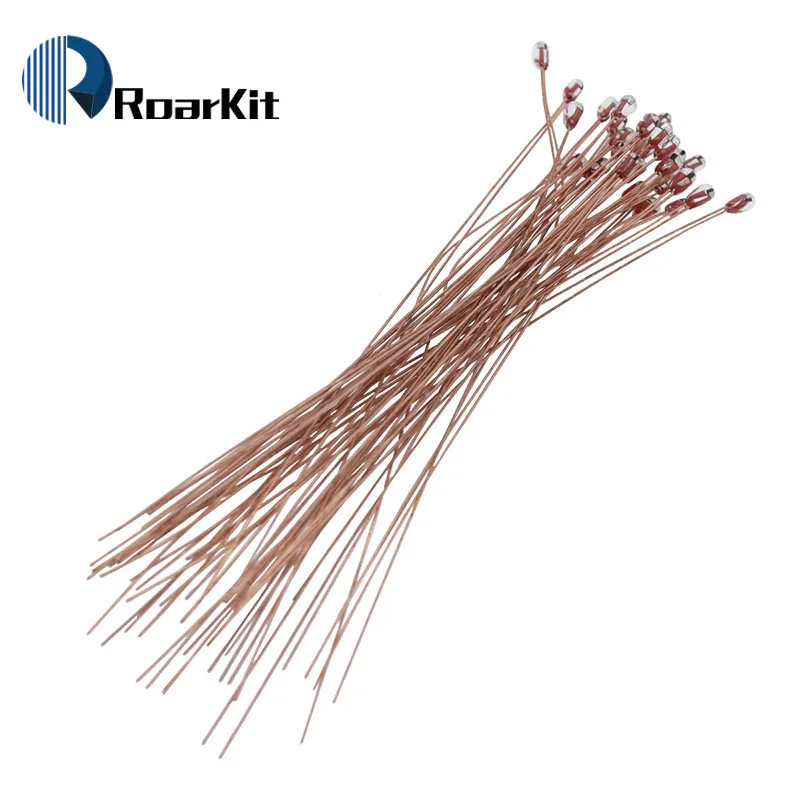 Thermal Resistor Temperature Sensor Probe 10Pcs/lot 100K ohm 1% NTC 3950 Thermistors for 3D Printer Reprap Mend For 3D Printer Hot bed MK2a MK2b