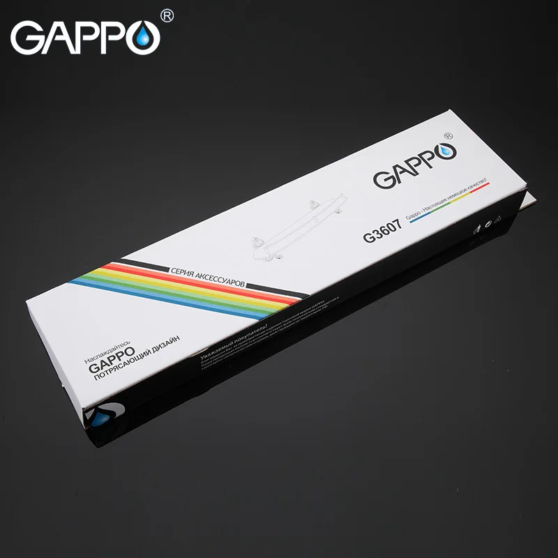 Настенные полки для ванной комнаты GAPPO двухслойная вешалка полотенец из