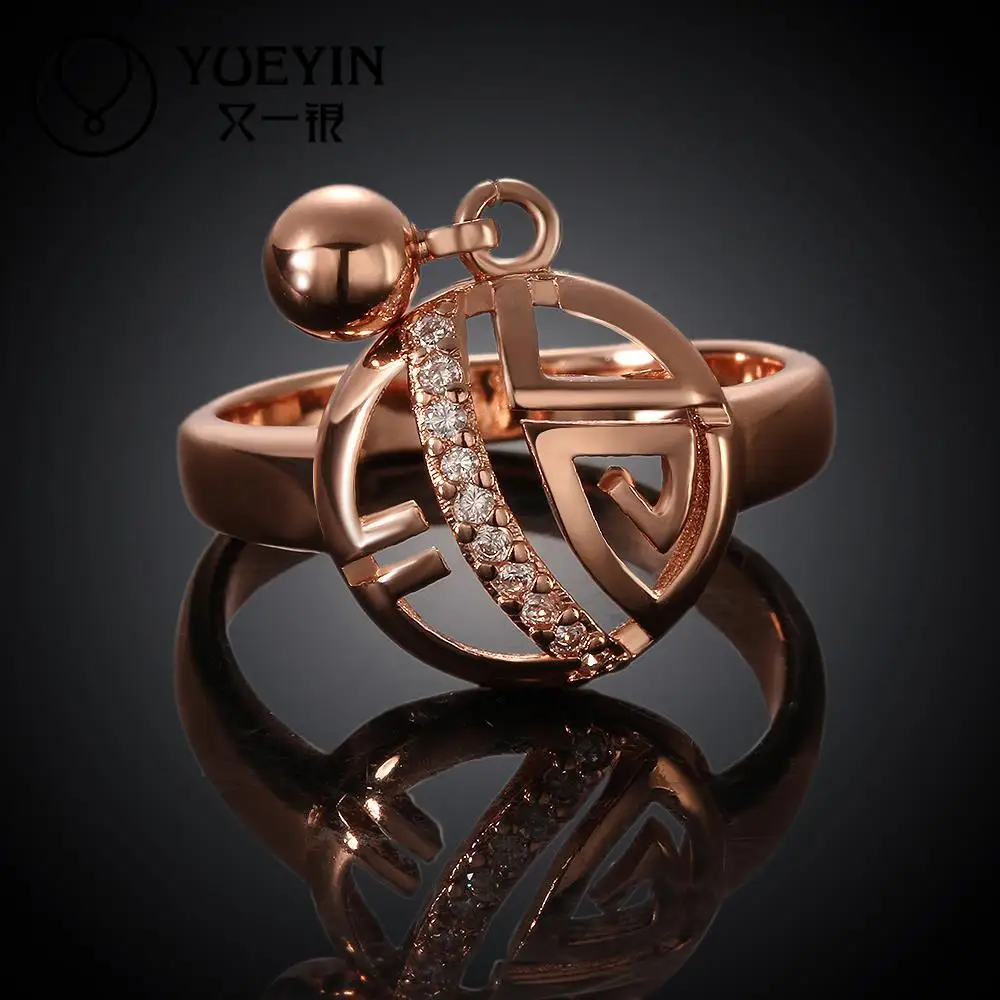R013-B High Quality Nickle Free Antiallergic New Fashion Jewelry 18K Gold Plated zircon Ring 2015 Sale Hot | Украшения и