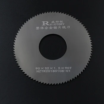 

2pcs 90mm Thick 0.6mm to 2mm Round Saw Blade Solide Carbide Circular Milling Saw Blades CNC Lathe Metal Cutting Tool