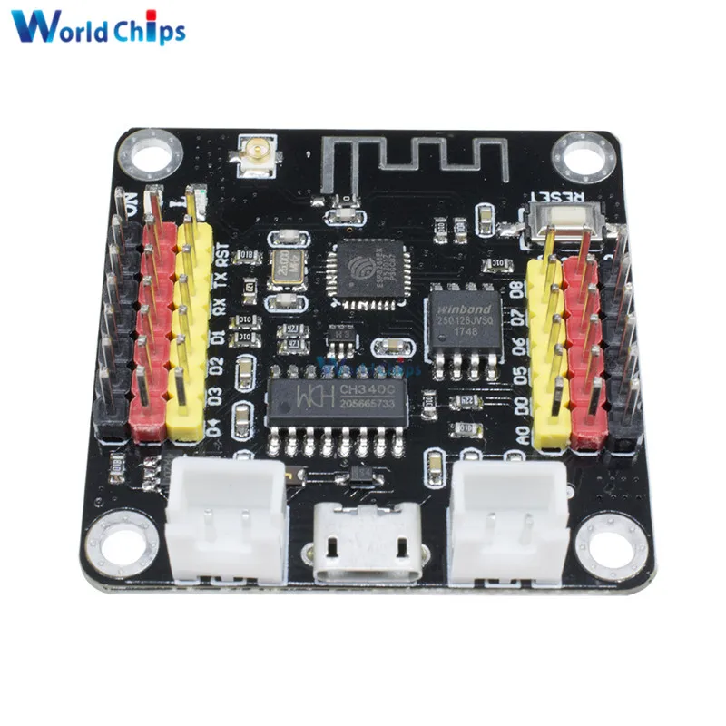 ESP8266 CH340 CH340G Micro USB 5В 3 В 32 битный Wifi беспроводной модуль сильная сеть для Arduino IDE Nodemcu