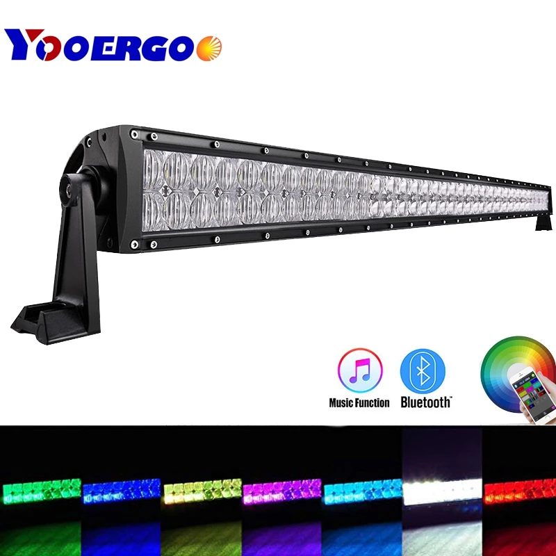 52 &quot300 Вт 5D RGB двухрядсветодиодный светильник световая панель с Управлением по
