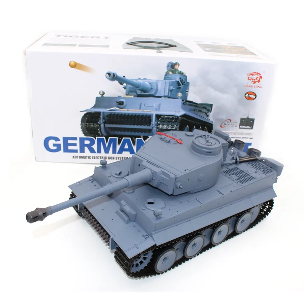 Heng Long RC Tanks Teens Kid 3818-1 2.4G 116 Germany Tiger I Tank Radio Control Battle Tank Remote Control Tank RC Toy Gift
