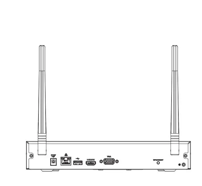 Dahua wifi NVR NVR2104HS-W-4KS2 NVR2108HS-W-4KS2 4/8 канальный компактный 1U Lite 4K H.265 беспроводной wifi сетевой видеорегистратор