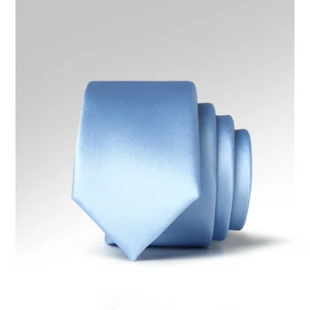 

NEW Microfiber Waterproof Fashion Ties for Men Sky Blue Elegant Neck Ties 5CM Slim Necktie Gravata Solid Mens Ties with Gift Box