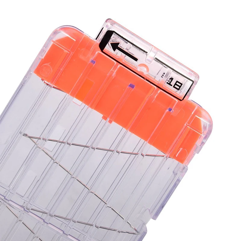 Universal 18/612 Reload Clip Magazines Gun Bullet Clip Replacement Plastic Magazines Toy Gun Soft Bullet Clip for Nerf