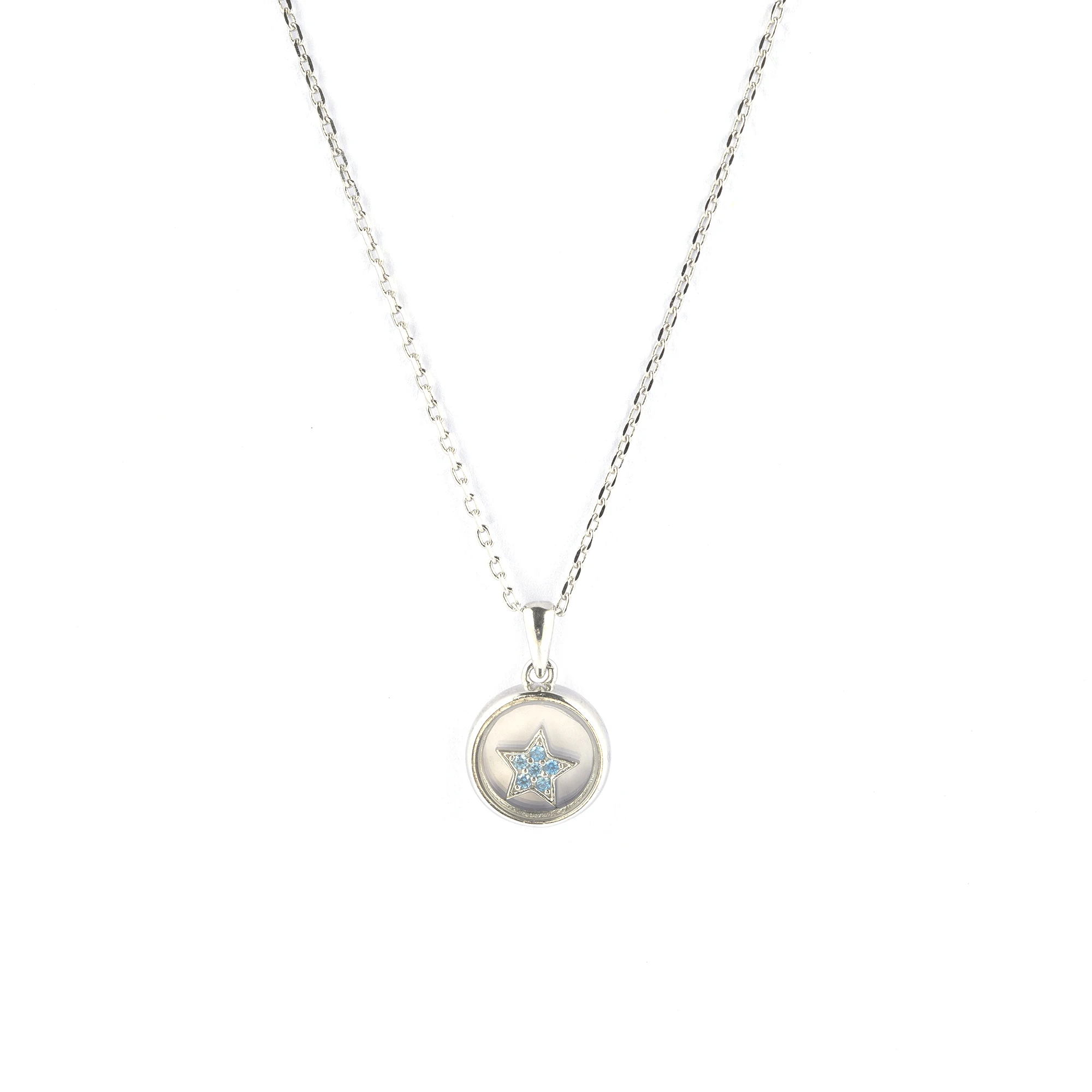 

Casual Dancing CZ Star 925 Sterling Silver Necklace