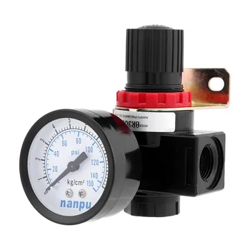 

3/8'' Pneumatic Filter Regulator Air Source Treatment w 0-1MPa Gauge BR3000