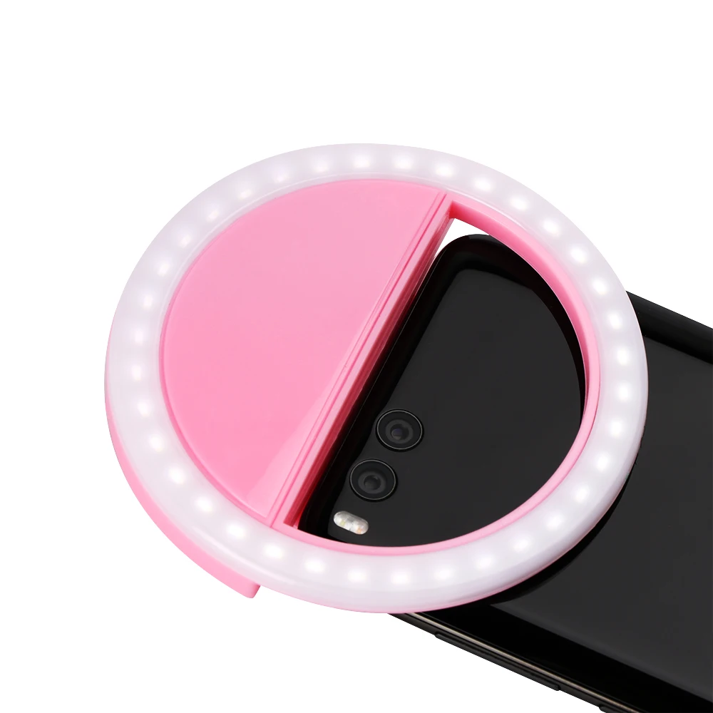 

1Pcs Rechargeable LED Fill Light Phone Selfie Circle Lamp 3 Levels 36 LED Universal LED Flash Fill Light Up Phone Accessories