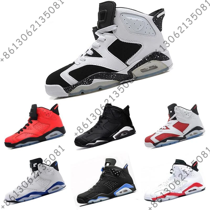 

2018 New 6 VI man Basketball shoes Olympic Red black Golden Moment Pack Athletics Sport blue Carmine Infrared Oreo Sneakers