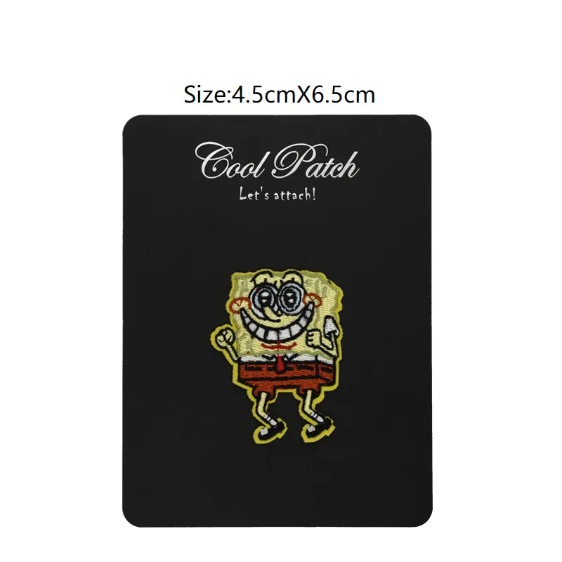 

SpongeBob Kids Cartoon Boys Movie TV Embroidered Iron On Patch Applique Badge Pesonalized Order Welcome embroidery