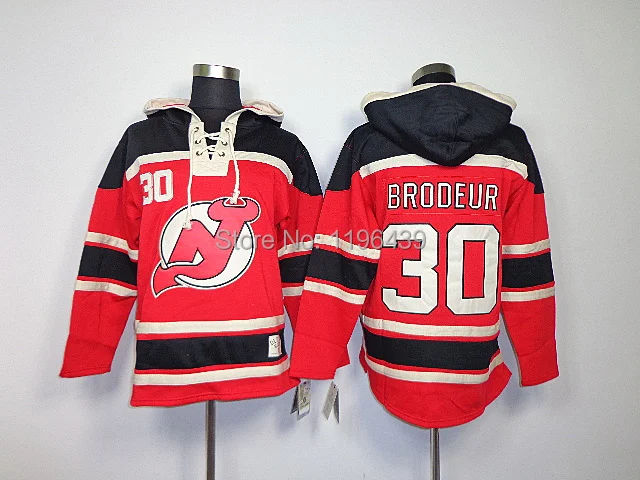 new jersey devils lace up hoodie