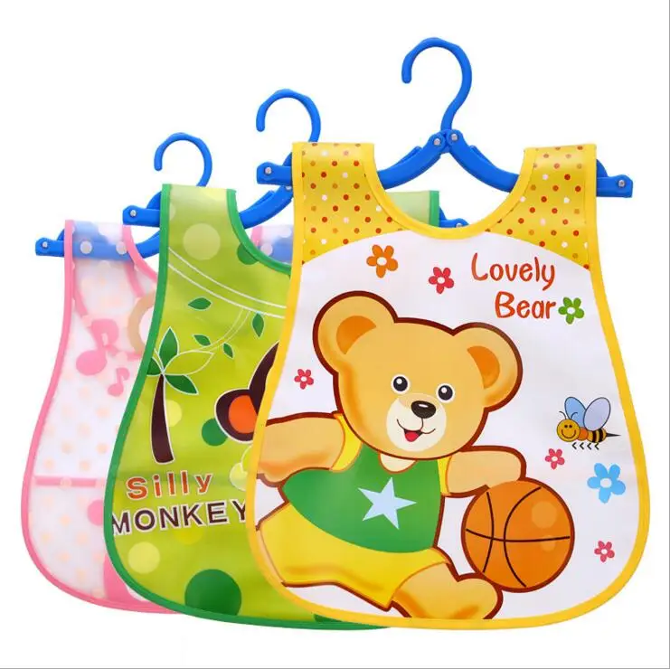 

Baby Kids Bibs boys girls newborn cartoon Animals EVA burp clothing Feeding Apron Stuff Toddlers Clothes Infant Waterproof