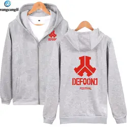 2019 Defqon.1 демисезонный новый стиль мужские толстовки на молнии для женщин кепки DJ музыкальный фестиваль качалка свитер с капюшоном плюс