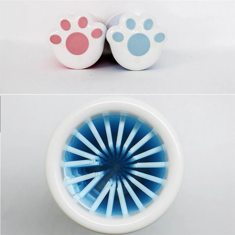 Pet Cats Dogs Foot Clean Cup For Dogs Cats Cleaning Tool Soft Plastic Washing Brush Paw Washer Pet Accessories for Dog 40DC25 (8)