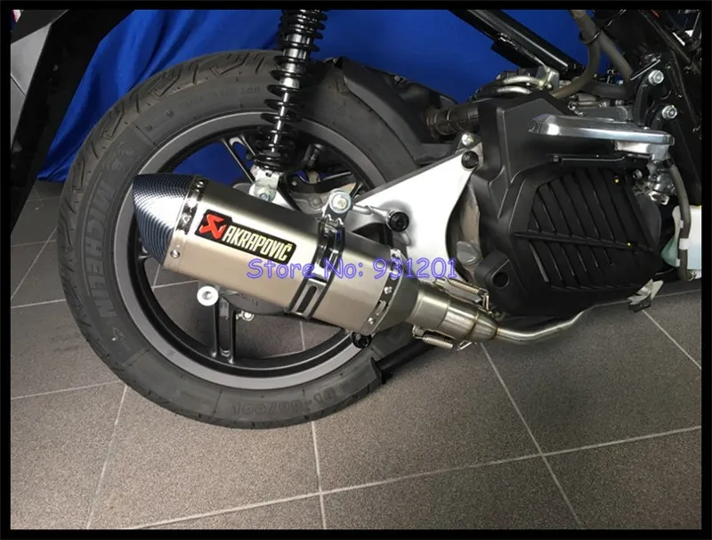 PCX 125 150 мотоциклетная Выхлопная система глушителя без шнуровки Akrapovic выхлопная труба среднего соединения для мотоцикла PCX125 PCX150 Escape de Moto