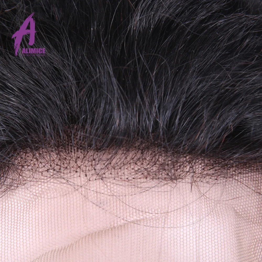 Alimice Brazilian Kinky Curly Lace Front Wigs Pre Plucked With Baby Hair Remy Lace Front Human Hair Wigs For Women 8-26 inch (15)