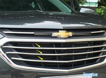 

Lapetus Front Middle Grille Grill Decoration Lid Cover Trim 3 Piece / Set Fit For Chevrolet Equinox 2017 2018 2019 2020 ABS
